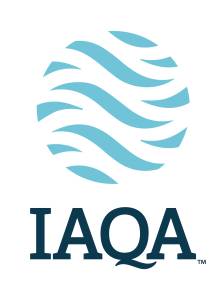 A blue and white logo of the international association for ocean exploration.